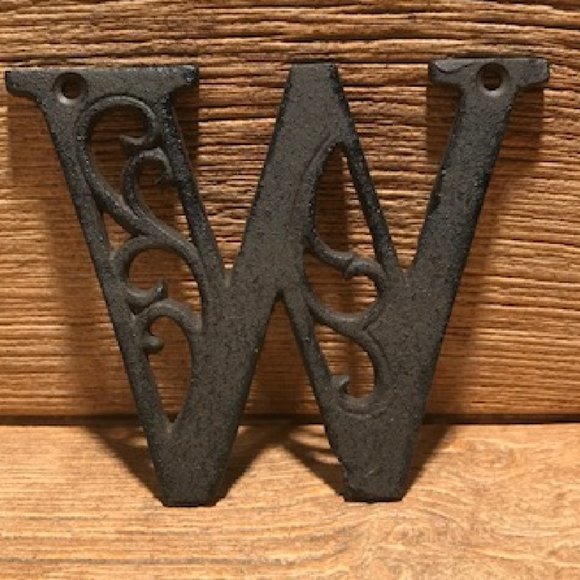 Cast Iron Letter "S" 4 5/8"tall Ornate Raw Cast Iron Ready for Paint 0184-0557-S - Picture 9 of 16